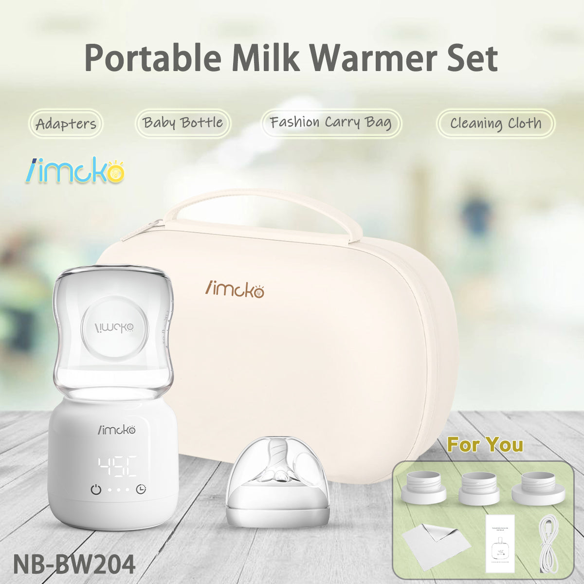 Portable Water Warmer for Formula, Breastmilk, 10.8 Ounce Milk